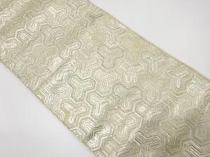 アンティーク　毘沙門亀甲織り出し袋帯（材料）